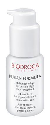 Biodroga Puran Formula 24 Hour Care for impure, dry skin 40gr. Controls oil  - $33.25
