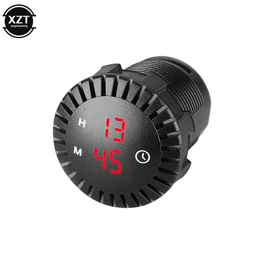 12V/24V Car Panel Electronic Clock Automotive Car Boat Motorcycle Touch Digital  - £41.28 GBP