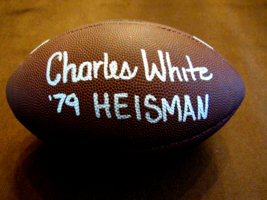 CHARLES WHITE USC 1979 HEISMAN TROPHY SIGNED AUTO WILSON NCCA FOOTBALL S... - $197.99