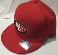 NWT NFL Reebok San Francisco 49ers Sideline Fitted Hat Red Size 7 7/8 - £31.59 GBP