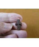 (CR593-101) 5/8&quot; Fairy Stone CHRISTIAN CROSS oiled Staurolite Crystal MA... - €13,79 EUR