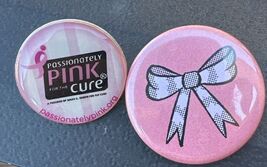Passionately Pink For The Cure Susan Komen Vintage Lapel Pin Breast Cancer Month - $9.39