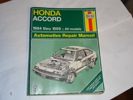 1984-89 Honda Accord Repair Manual Haynes - $260.20 MXN