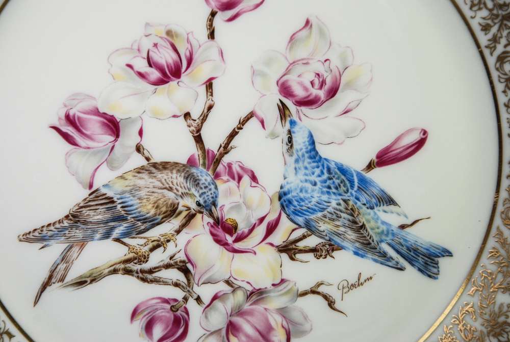 1972 Lenox Edward Marshall Boehm Birds Mountain Bluebird 10.75" Plate LE Item image 3