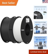 Cost-Effective 2kg Black &amp; White PLA Filament - 1.75mm Spools for Qualit... - $38.50