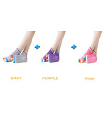 Kindred Home Yoga Socks 3-Pack Solid Color Non Slip Grip Socks Suitable ... - £8.76 GBP