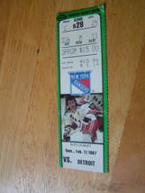 New York NY Rangers HOF Rod Gilbert Vs. Detroit Red Wings Ticket Stub 10-16-98 - £3.85 GBP