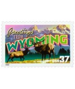 2002 37c Greetings from America, Wyoming Scott 3745 Mint F/VF NH - $1.99