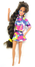 Vintage Totally Hair Teresa Brunette Barbie Doll Extra Long Hair Redressed - £39.31 GBP