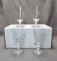 Vintage Cambridge Montrose Crystal Juice Glass Stemmed Cordials Set of 5 Glasses - £21.05 GBP