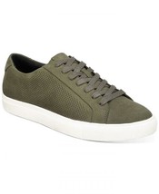 Alfani Men&#39;s Micah Perforated Lace-up Skate Sneakers, Olive, Size 12M - $44.55