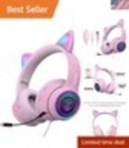 Wired AUX 3.5mm LED Light, Noise Canceling Game Headphones Stereo Foldab... - $59.39