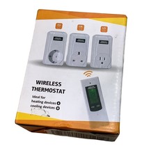Wireless Thermostat LCD Remote Module Display Controller Heating + Cooling - £22.84 GBP