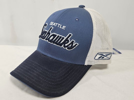 Vintage Seattle Seahawks Reebok On Field Snapback Trucker Hat Cap NOS Un... - £23.99 GBP