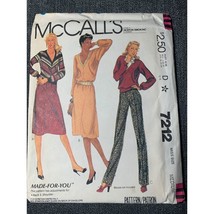 McCall&#39;s Misses Shirt Skirt Pants Sewing Pattern sz 14 16 7212 - uncut - £8.57 GBP