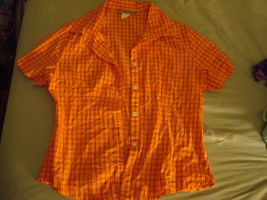 Women&#39;s Plaid Button-down Shirt, size S - $9.99