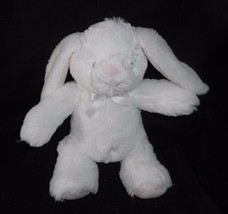 10&quot; BLANKETS AND BEYOND WHITE BUNNY RABBIT STUFFED ANIMAL PLUSH SOFT TOY... - £18.98 GBP
