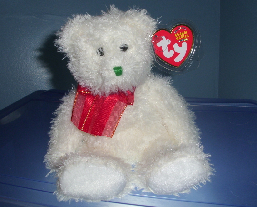 Holiday Teddy TY Beanie Baby MWMT 2004 - $3.99