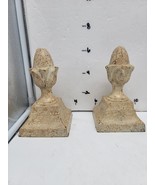 Vtg Cast Iron Artichoke Pineapple Finial Sculpture  Traditional - €30,39 EUR
