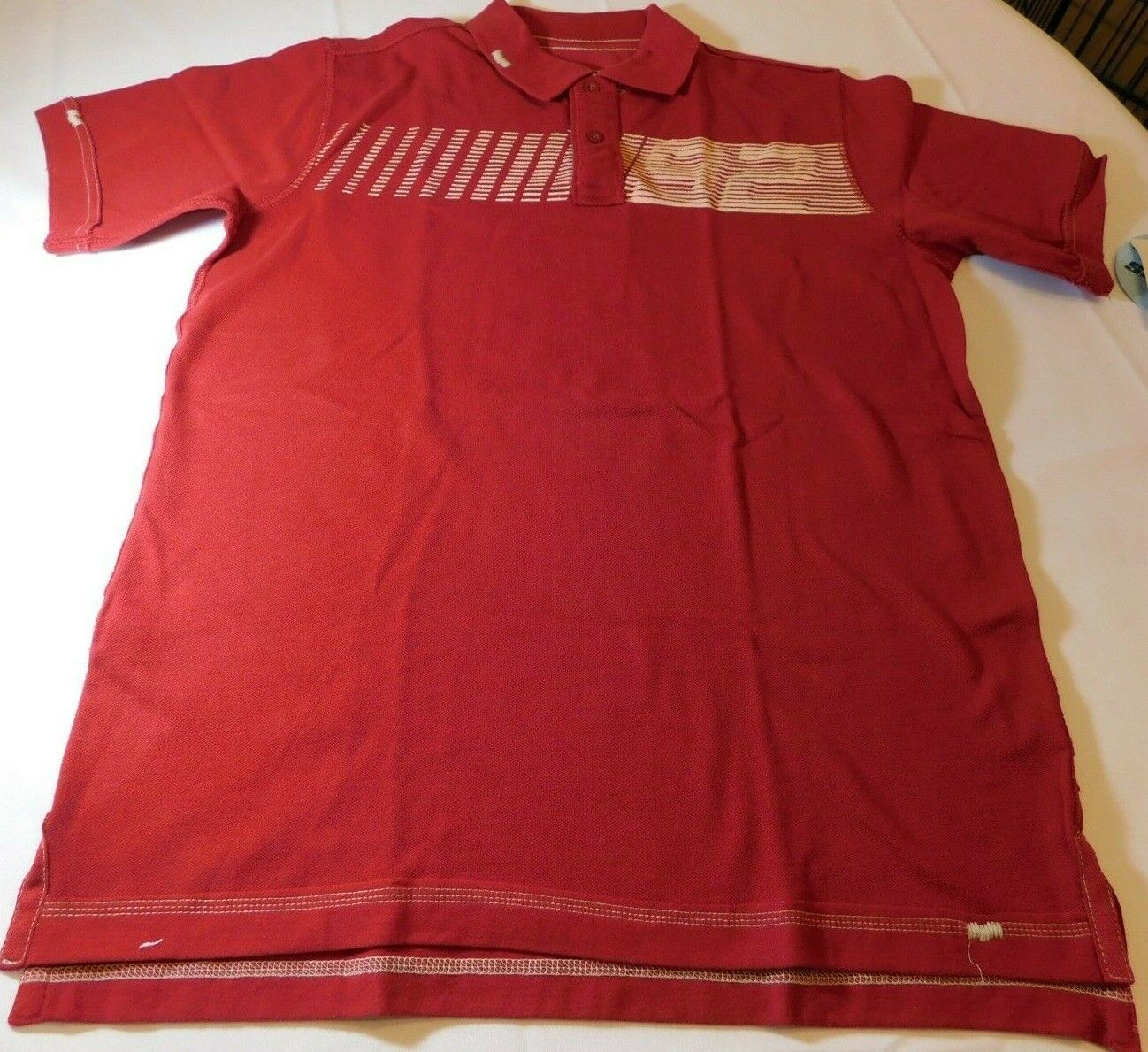 Canyon River Blues Boy's Husky Polo Shirt Short Sleeve M medium Rio Red NWT - $15.43