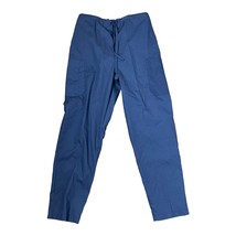 Peaches Uniforms Scrub Cargo Bottom Blue Drawstring Waist 7167C Women Sm... - £13.32 GBP