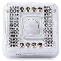 Motion activated 8 LED LIGHT infrared PIR Sensor w/ Battery Cargo Trailer Camper - £23.43 GBP