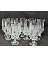 10 Longchamp Vintage Cristal D&#39;Arques Footed Iced Teas  ~~ have more - $110.00