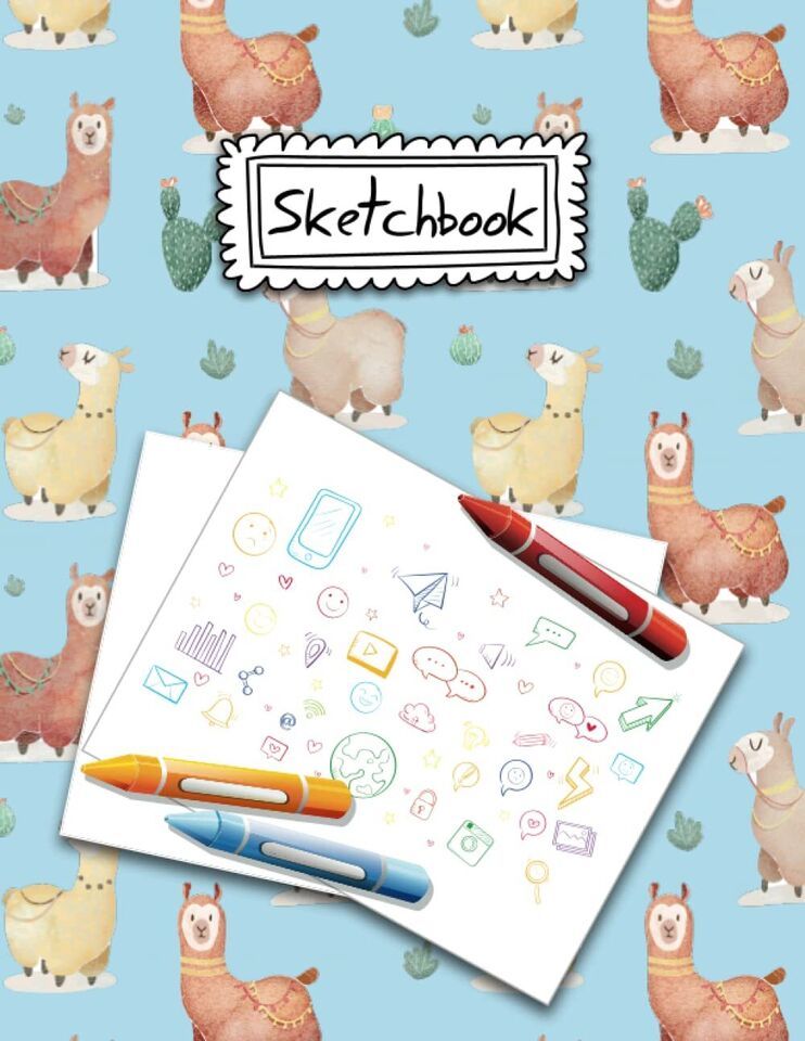 Alpaca Love Sketchbook: Inspiring Art Supplies for Girls - Perfect Sketc... - $19.75