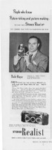 1950 Stereo Realist Camera 3 Vintage Print Ads - $4.00