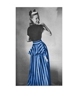 1940s Peplum Evening Skirt Sewing Pattern - Sewing pattern (PDF 4791) - $3.00