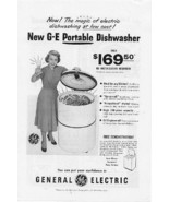 1950 General Electric 2 Vintage Dishwasher Print Ads - £1.99 GBP