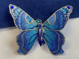 Vtg to Now Butterfly Brooch Lot Fashion Jewelry Scatter Pins Enamel Rhinestone - £23.70 GBP