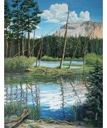 Mammoth Lakes Sierra Original Realistic Oil Painting by Irene Livermore - $1,709.63 CAD
