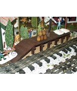 Wooden Freight Platform for Model Railroads, Scenery Layouts, Doll House... - £23.83 GBP
