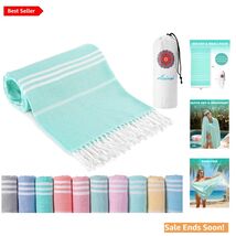 Oversized Turkish Beach Towel - Quick Dry, Sand Free XL Blanket for Pool... - $20.74