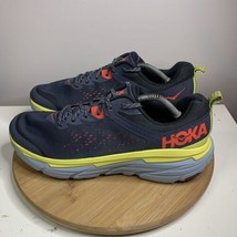 Hoka One One Challenger ATR 6 Mens Size 11.5 D Trail Running Shoes Blue Yellow - £70.08 GBP