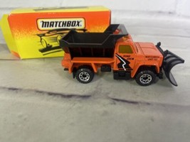 VTG 1996 Matchbox Highway Maintenance Die-Cast toy truck 45 of 70 NEW With Box - £19.39 GBP