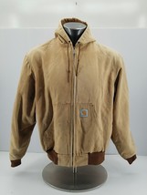 Vintage Carhartt Hooded Zip Jacket J03 BRN USA Mens XL  Regular Distressed - $74.44
