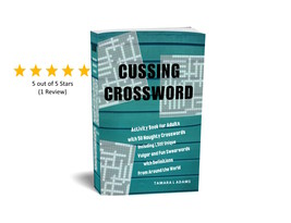 Cussing Crossword: Activity Book for Adults with 50 Naughty Crosswords - $10.00