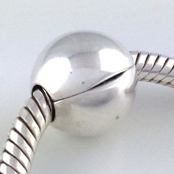 Authentic Pandora Sphere Clip Sterling Silver Bead 791000 New - $34.19