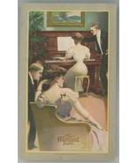 Harvard Piano Victorian trade card Ramsdell Michigan pretty ladies Churc... - $12.00