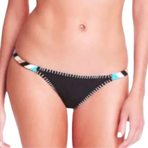 $98 ale Alessandra Bonfire  Bikini Bottoms Medium 6 8 Crochet Sides Stitching - £38.93 GBP