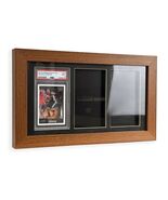 Graded Trading Card Display Case 3 PSA Slabs Sport Football Baseball Woo... - $41.98