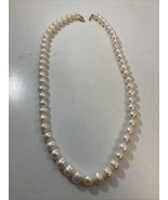 Shiny White 6-7mm Akoya Pearl 17” Necklace 585 (14K) Clasp - $3,000.67 MXN