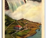 American Falls Niagara Falls NY New York Linen Postcard T20 - £1.51 GBP