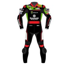 New Kawasaki Ninja Motorbike Motorcycle Cowhide Leather Racing Suit All Sizes New - £219.95 GBP