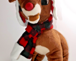 Dandee Rudolph the Red Nosed Reindeer 16&quot; Xmas Plush Doll w/Hat &amp; Scarf - $29.69