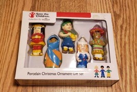 Save The Children Christmas Holiday Ornaments New Cute Porcelain - £12.38 GBP