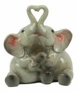 Loving Hugs Elephant Couple Figurine With Heart Shaped Trunks Anniversar... - £14.93 GBP