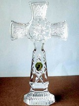 Waterford KILREE Crystal 9.25&quot; Tall Standing Cross #141993 - £171.61 GBP